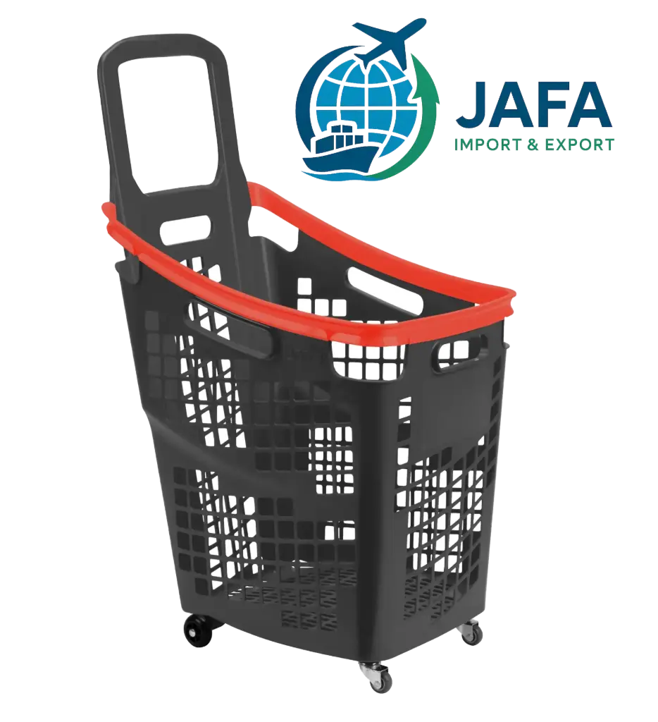 [2020] Shopping Baskets with Wheels - 65L Red