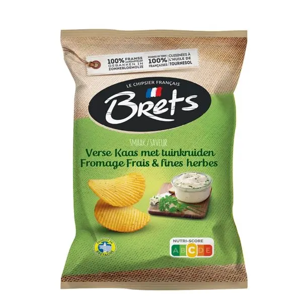 Brets chips verse kaas & kruiden smaak 125 gr x 10 st