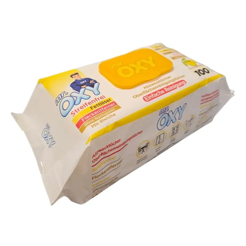 [24016] Mr Oxy wet wipes Easy Clean 100 pieces Lime lemon scent * 12