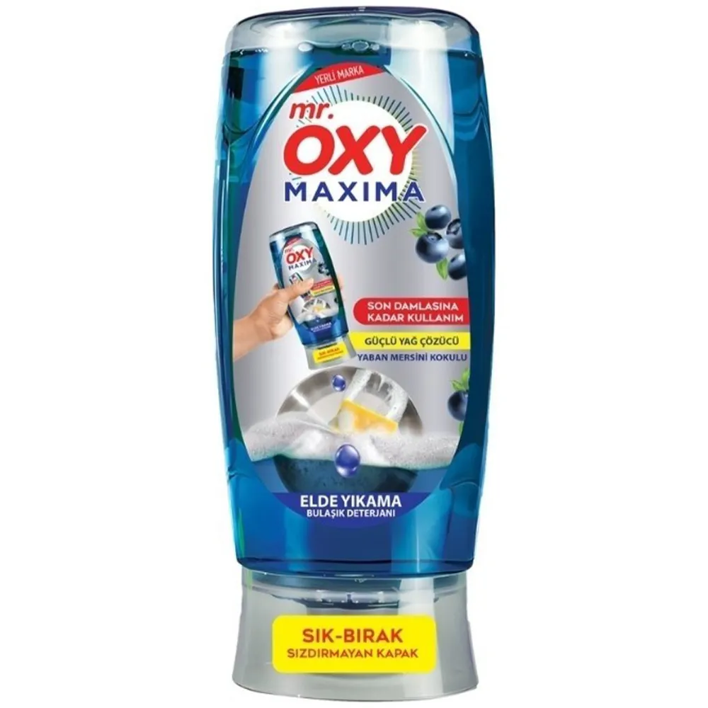 Mr Oxy Maxima Dishwashing Liquid Yaban Mersin Blue 650ml*12