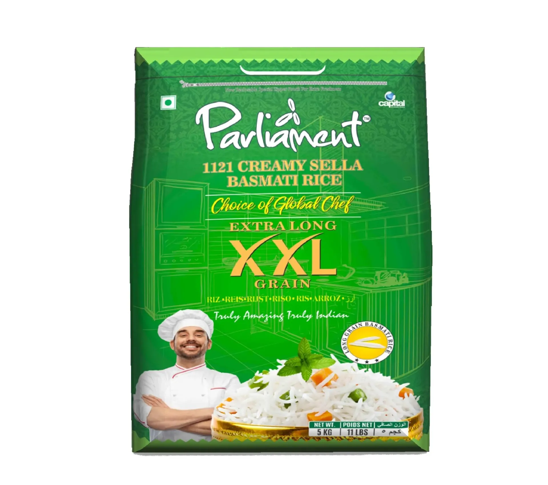 [1155] Parliament 1121 Basmati Rice XXL 5Kg*4