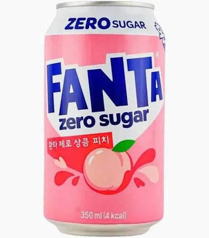 Fanta Korea Zero Sugar Peach 24 x 350ml