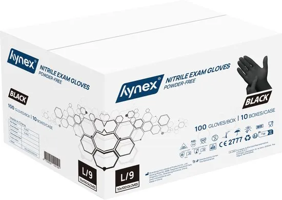 Hynex Nitrile Exam Gloves Powder Free (XL) 1000Pcs