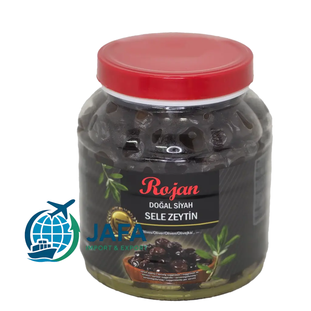 [2876] Rojan Black Olives Gemlik Gold Black 1100gr*4